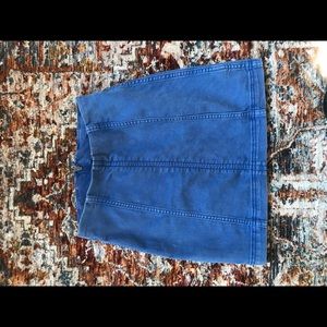 Free People Blue Jean Skirt
